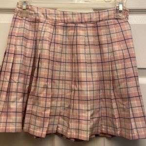AEROPOSTALE PLEATED PLAID MINI SKIRT GENTLY WORN SIZE XS